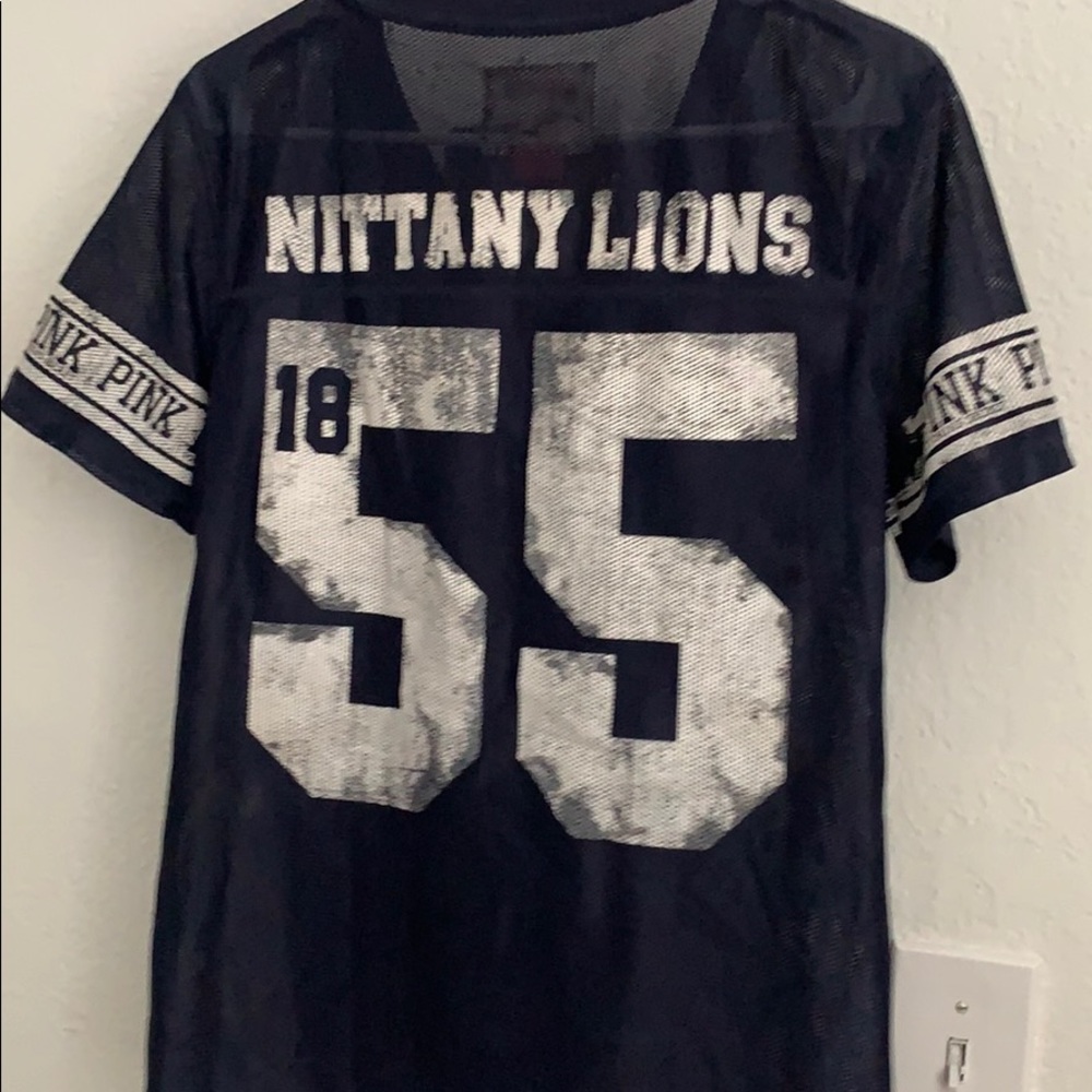 Pink Penn State rhinestone jersey